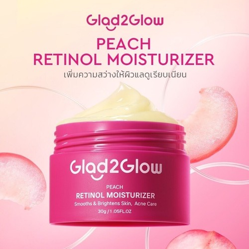 DHL EXPRESS 3X Glad2Glow Peach Retinol Moisturizer + 3X Peach Retinol Serum - 第 7/13 張圖片