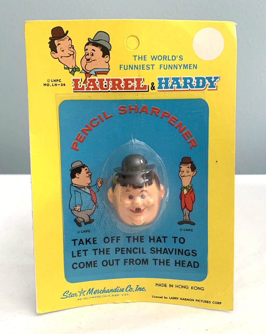 Laurel & Hardy Vintage PENCIL SHARPENERS Larry Harmon LHPC NEW STOCK