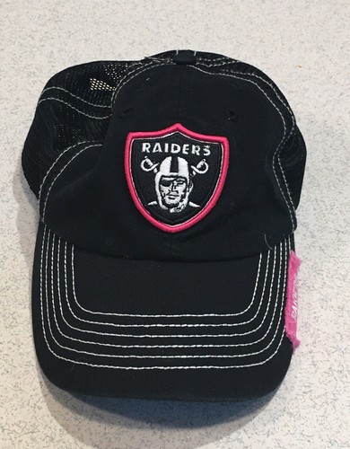 NFL Raiders Hat Breast Cancer Awareness 