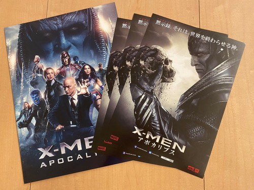 X-MEN APOCALISSE Giappone PROGRAMMA PRESSBOOK/volantino James McAVOY Jennifer LAWRENCE - Foto 1 di 12