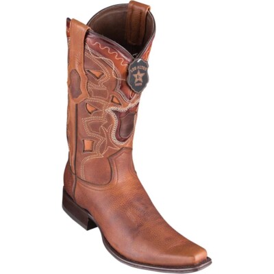 Los Altos Men's Genuine Rage Leather Cowboy Western Boots Narrow Square Toe EE