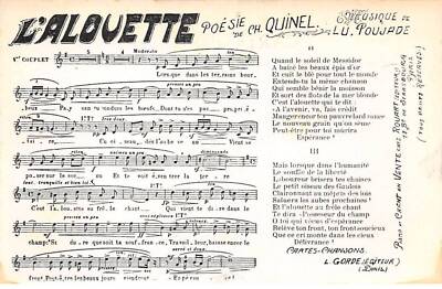Illustrators - n°78189 - L'Alouette Poésie de Ch. Quinel - Song Card, p
