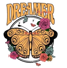 Sublimation Print Dreamer Butterflies Ready To Press Heat Transfer