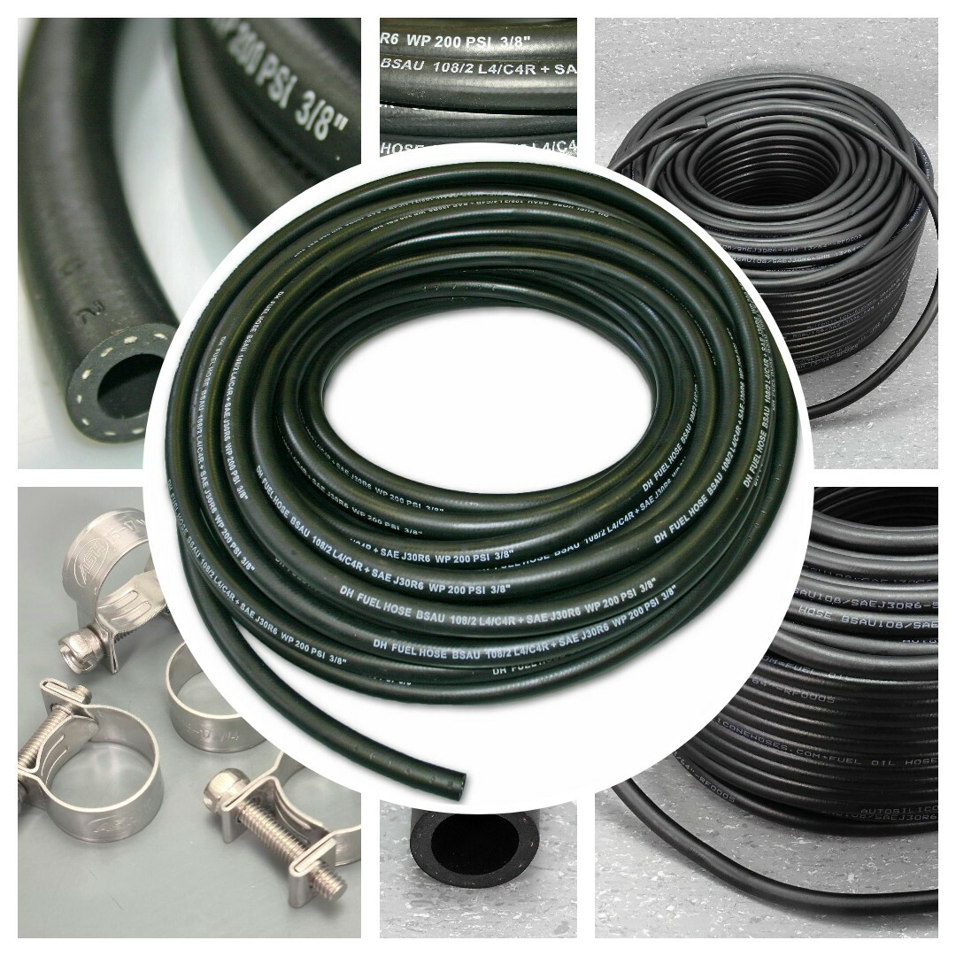 RUBBER REINFORCED FUEL HOSE E10 SAFE ENGINE PETROL DIESEL LINE FUEL