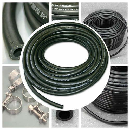 RUBBER REINFORCED FUEL HOSE E10 SAFE ENGINE PETROL DIESEL LINE FUEL