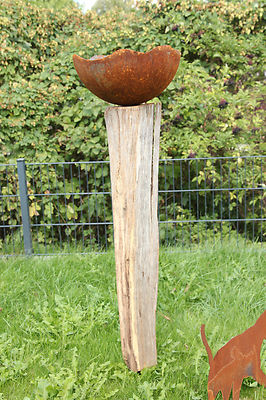 Halbschale Rostschale Garten Edelrost Pflanzschale Deko Metall 50cm