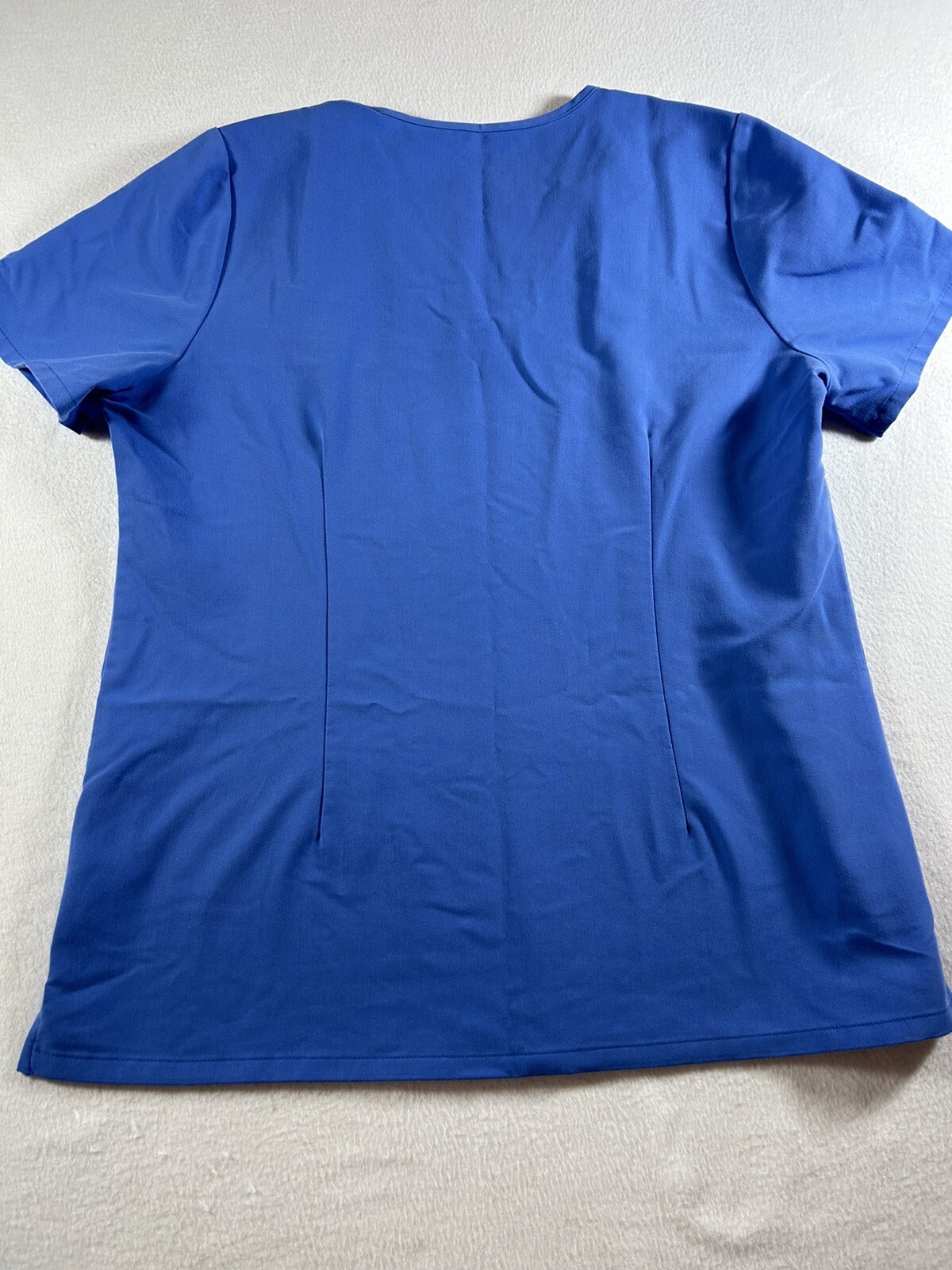 FIGS Scrub Shirt Women Blue Technical Collection Short Sleeve Top Nurse