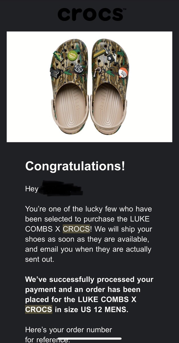 2022 Luke Combs x CROCS Bootleggers Men’s Size 12 Brand New Hard To Find s-l400.jpg main image 4