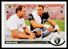 Howie Long, 1991 Upper Deck, #289, Los Angeles Raiders,
