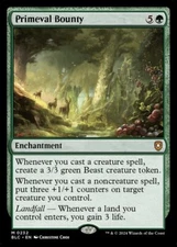 Primeval Bounty 0232 Non Foil Mythic Bloomburrow Commander MTG NM
