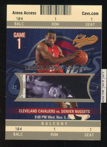 2003-04 Fleer Authentix Balcony #104 LeBron James Cavaliers RC Rookie 130/250