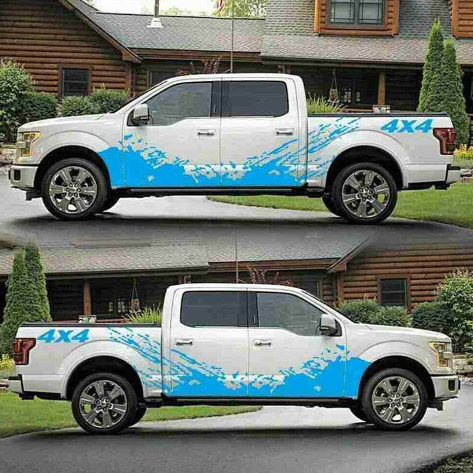Splash Decal Car Side Body Graphics Vinyl Decoration Stickers 4x4 Truck