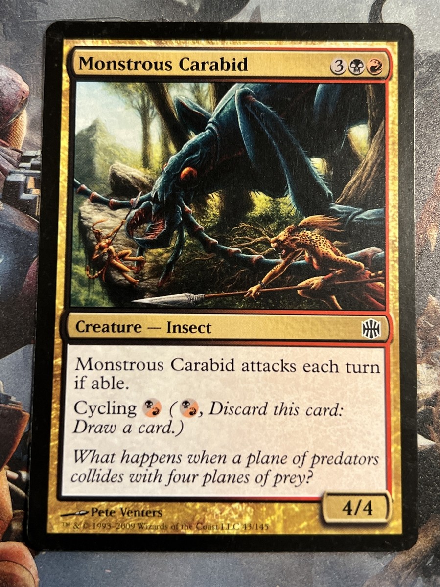 1x Monstrous Carabid (43) Alara Reborn LP MTG Magic the Gathering
