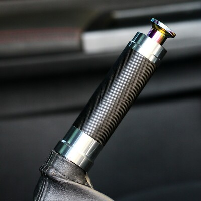 SSCO CANDY BLACK KNURLED EBRAKE HANDLE FOR WRX STI FRS BRZ 86 ALUMINUM BRAKE