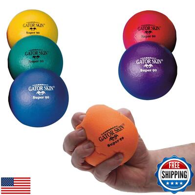SandS Worldwide Gator Skin Super 90 Balls. 3.5'' PU Coated Foam Balls in Assor