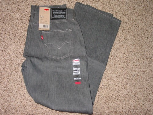 Mens Levi 514 Slim Straight Fit 005140350 Jeans Size 30x32 NWT'S!