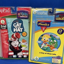 Leap Frog Leap Pad Cat In The Hat AND Phonics Program NEW Preschool To Grade 2