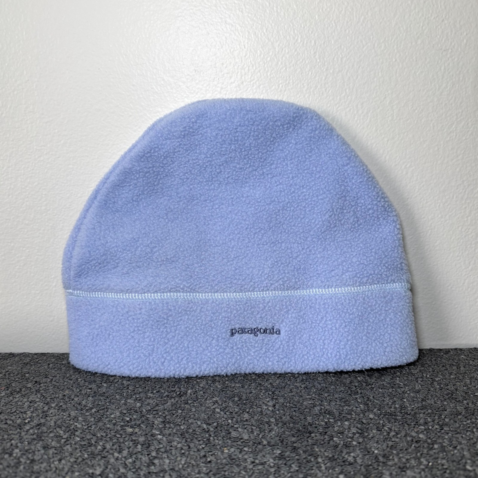 Vintage Patagonia Fleece Beanie Blue Synchilla