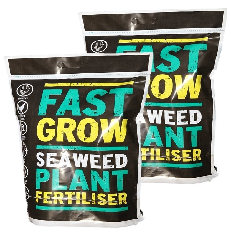 Organic Fast Grow Seaweed Plant Vegetable Fertiliser Multi Purpose 2x 10kg Bags
