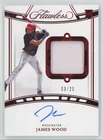 2024 Panini Flawless RUBY James Wood Rookie Auto Patch 3/20 Nationals #FSM-JW