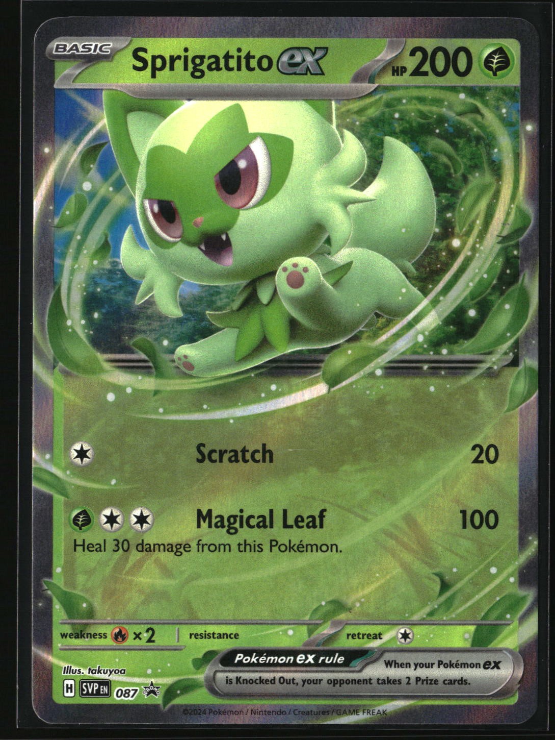 Sprigatito ex - Promo SV: Scarlet & Violet Promo Cards 087 NM