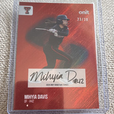 Leaf 2023 Metal Perfect Game Myles Davis MA-MD1 Baseball Auto Serial #