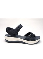 Clark  s Cloudsteppers Arla Shore Navy Textile Women  s Shoes