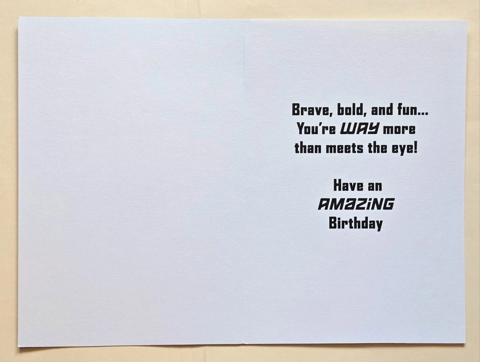 Happy Birthday, Boy ! / Transformers Greeting Card (incl. Envelope 5×7") - Image 2 of 4