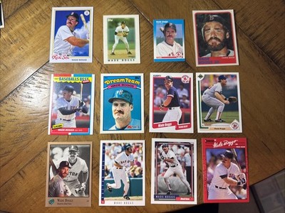 Wade Boggs Lot of 12 Cards (1986-93,2022) Red Sox, Yankees   NM/MT 