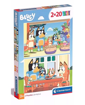 Puzzle Bluey & Bingo - Clementoni Kinderpuzzle 2x20 Puzzleteile
