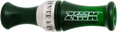 Zink Power Hen 2 PH-2 Polycarbonate Double Reed Durable Duck Game Call Grn