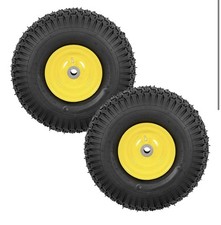 2 PEZZI Ricambio Esatto 15X6.00-6" Gruppo Pneumatici Anteriori e Ruote per John Deere