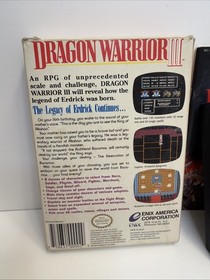 Dragon Warrior III Nintendo Entertainment System NES Complete CIB W/ Poster