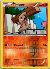 Timburr 65/146 Reverse Holo Pokemon XY English 2014 LP