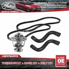 Gates Thermostat + Radiator Hose + Drive Belt Kit for Mazda BT50 UNY0 2.5L 3.0L