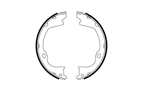 TRW GS8819 Bremsbackensatz, Feststellbremse FüR Chrysler Dodge Jeep-image