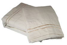 1800 6PC Deep Pocket Embroidered Microfiber Sheet set - Cal king size - Ivory