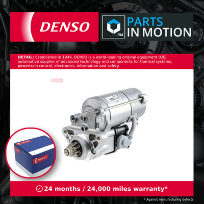 Starter Motor fits LEXUS LS430 4.3 00 to 06 3UZ-FE Denso 2810050080 2810050081