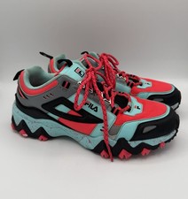 FILA Oakmont Trail Sneakers Womens Size 7 3JM01566-658 Athletic Hiking Pink Teal