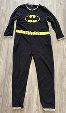 DC Comics BATMAN Adult Large One Piece Pajamas Halloween Costume XL XLarge