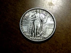 Nice High Grade AU 1917-D Type One Standing Liberty Silver Quarter B18