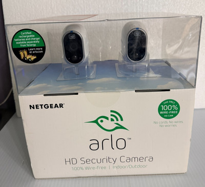 NEW VMS3230 Netgear Arlo Wireless Home Security Surveillance System 2-Camera Kit