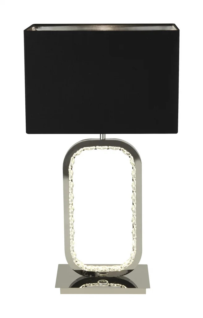 Table Light Silver Aura LED Chrome Searchlight 7957CC