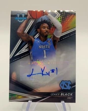 2023 Bowman U Leaky Black Base Auto UNC Charlotte Hornets