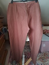 Ann Harvey Brown Trousers.size 26.linen Mix