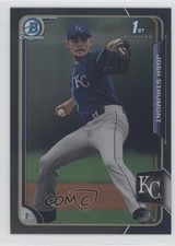 2015 Bowman Draft Chrome Asia Exclusive Black Refractor Josh Staumont #144 0a1