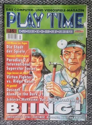 Play Time 3/95 Sehr GUT ERHALTEN. PC Amiga SEGA NINTENDO MAGAZIN Zeitschrift 