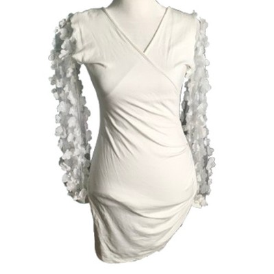 Laughido White Dress Size SM   Coquette, Elegant, Statement, Fairy