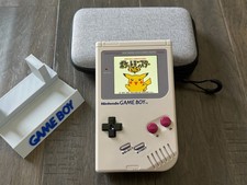 Nintendo Gameboy DMG Gray Backlight IPS Screen Glass Lens W/ Li Battery Type C