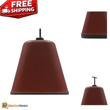 Thermwell FC2 Dark Red Plastic Faucet Cover - Durable Insulation for Winter